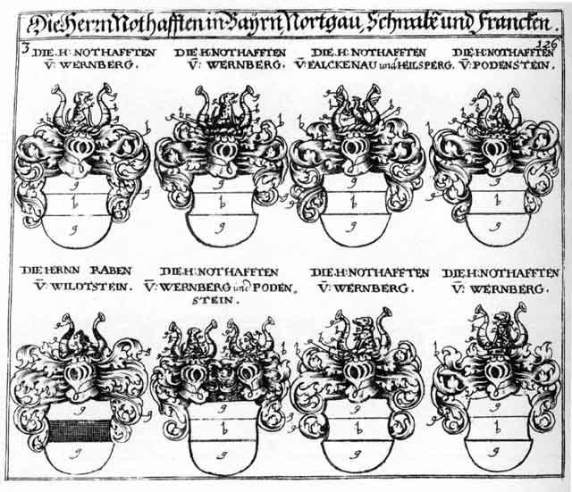 Coats of arms of Notthaften, Raben, Rauben